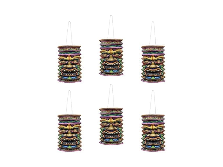 Beistle Tiki Paper Lanterns Piece - Image 1