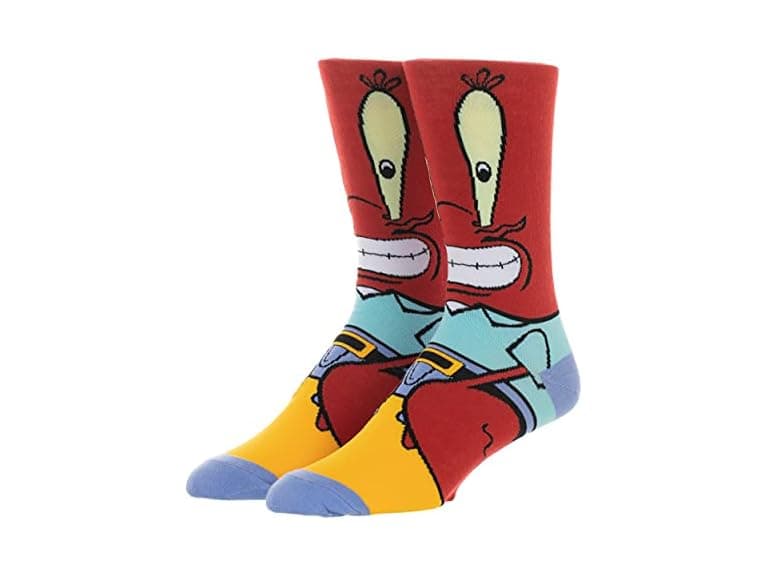 Nickelodeon Mr. Krabbs Character Socks - Image 1