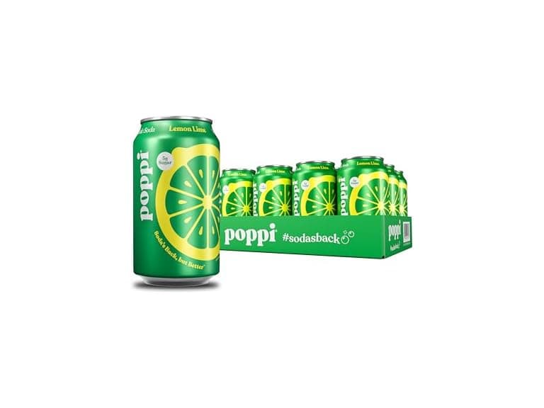 Poppi Lemon Lime Prebiotic Soda, 12pk - Image 1