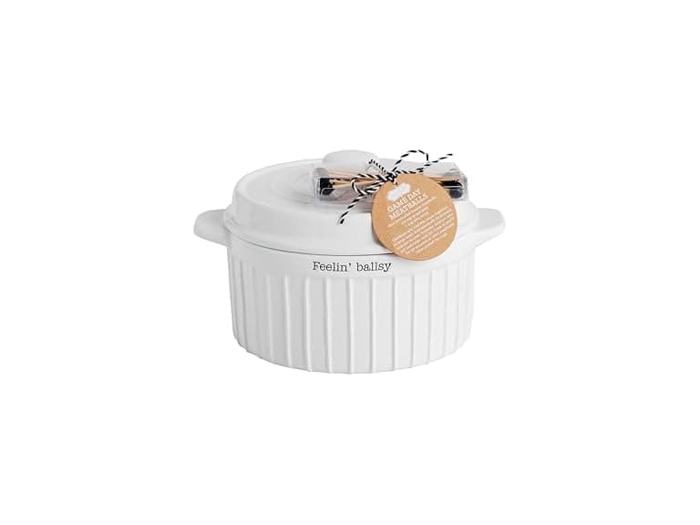 Mud Pie Meatball Serving Bowl and Toothpick Set - Image 1