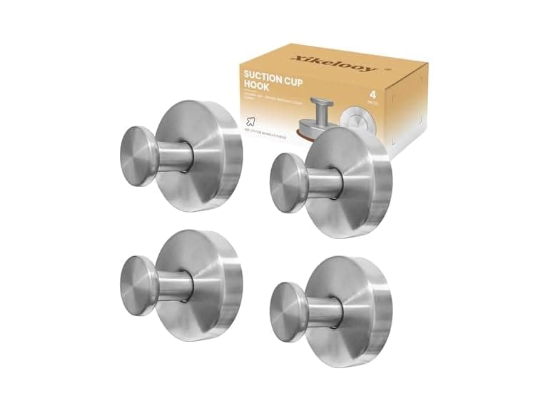 Xikelooy 4Pcs Suction Cup Hooks - Image 1
