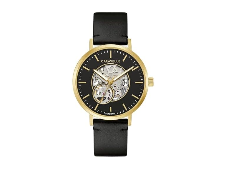 Caravelle by Bulova Men's Classic Automatic Gold Tone Stainless Steel Watch, Style: 44A121 (Open Box) - Image 1
