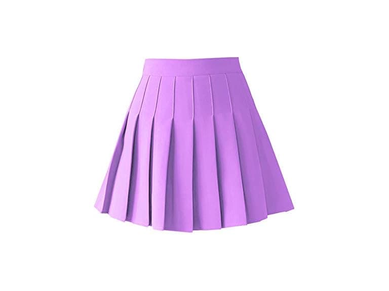 Tonchengsd Women (L) High Waist Pleated Mini Skirt - Image 1