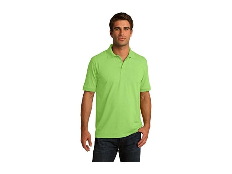 Clothe Co. Men (Large Tall) Polo Men's Shirt Lime - Image 1