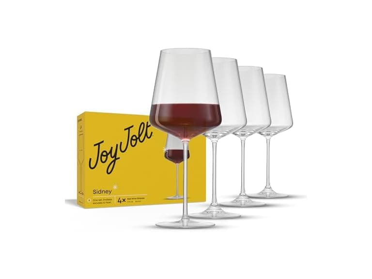 JoyJolt Sidney Red Wine Glasses Set of 4 - Image 1