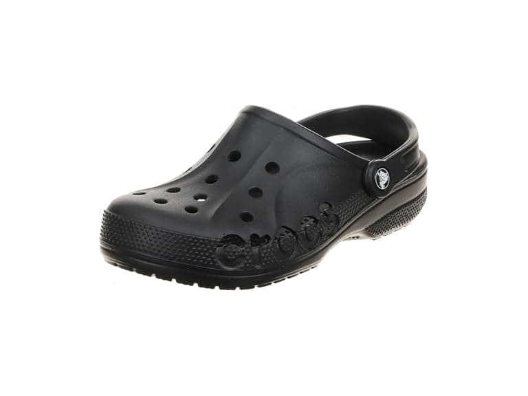 Crocs Womens Classic Closed Toe None Clogs, Black, Size 7.0 - Image 1