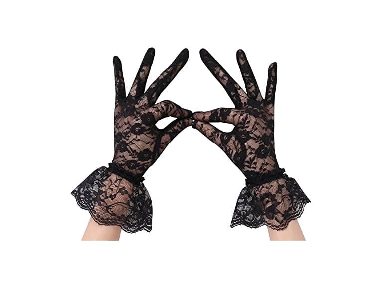 Simplicity (OS) Bridal Gloves Lace Wrist Wear - Image 1