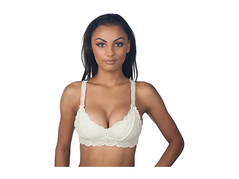Anemone (Small-Medium) Lace Racerback Bralette - Image 1
