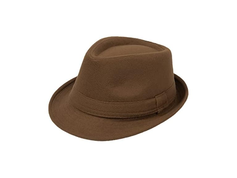 Young Love Men (L) Fedora Classic Short Brim Dress - Image 1