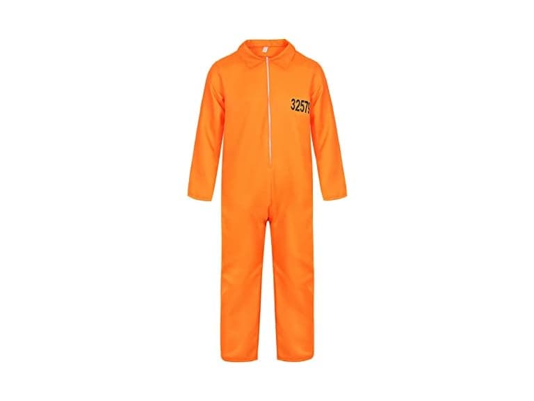 frawirshau Men's (XS) Prisoner Costume Orange - Image 1