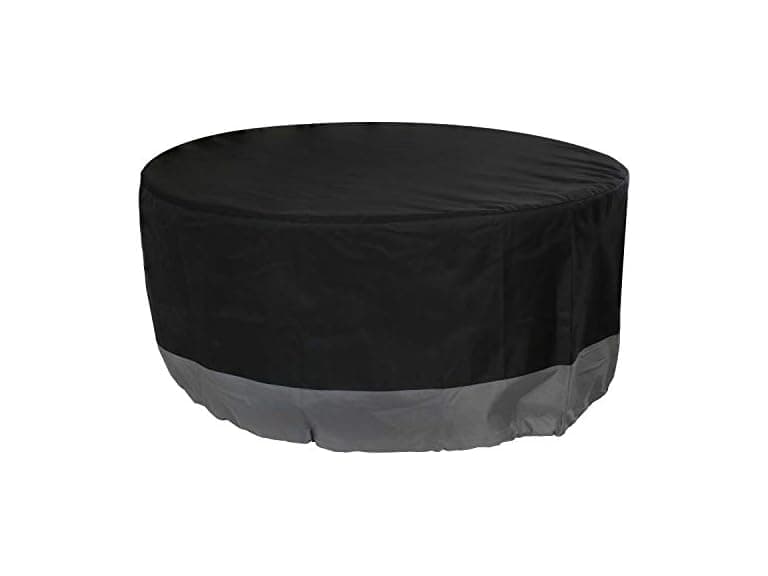 Sunnydaze Round Fire Pit Cover Gray/Black - Image 1