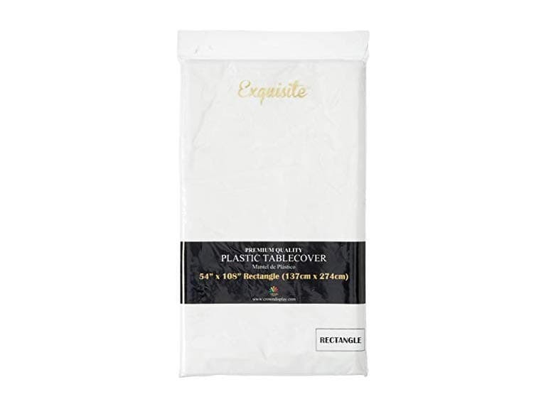 Premium White table cover 54 x 108 - Image 1
