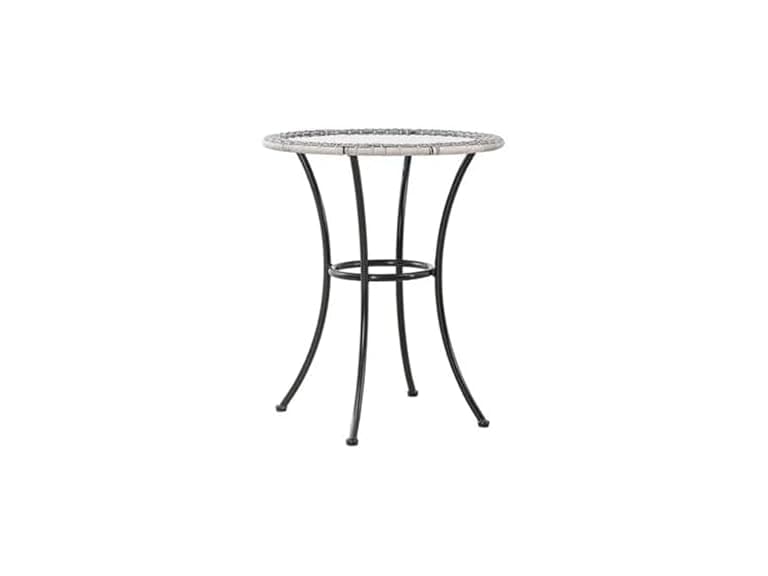 Four Seasons Courtyard 24" Marbella Wicker Bistro Patio Table - Image 1