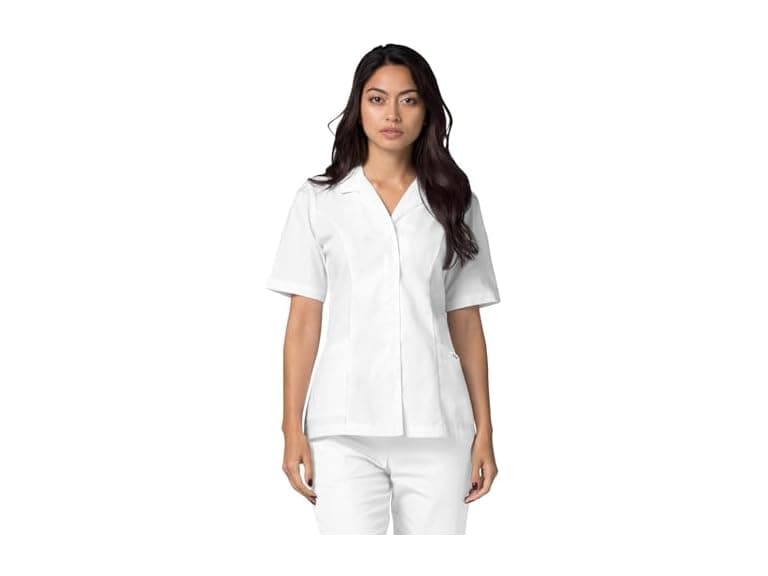 Adar Medical Uniforms Women (M) Lapel Collar Top - Image 1