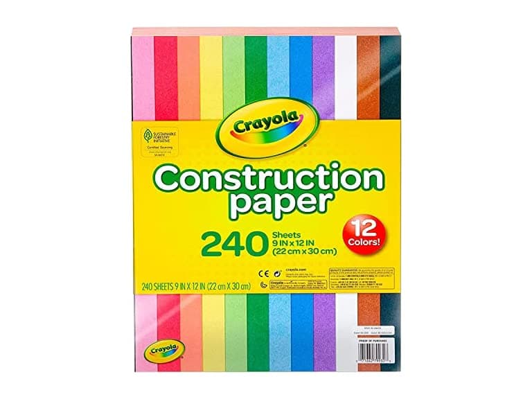 Crayola Construction Paper (240ct), 12 Asst - Image 1