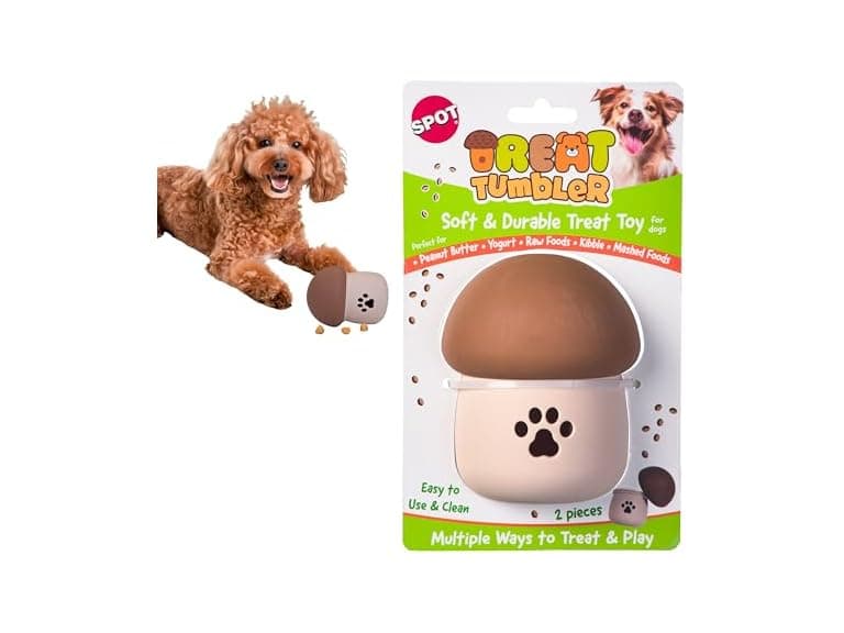 SPOT Treat Tumbler Mushroom – Freezable & Fillable - Image 1