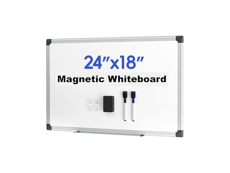VUSIGN Magnetic Dry Erase White Board for Wall 24"×18" - Image 1