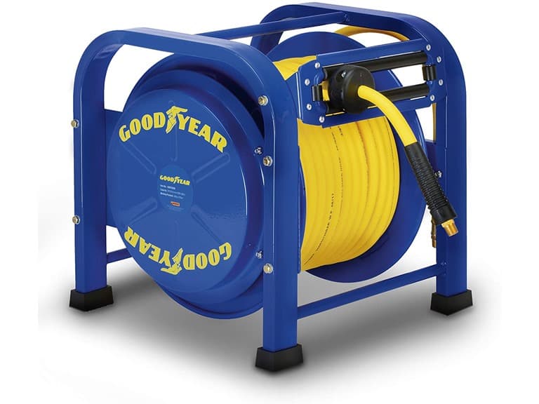 GOODYEAR 3/8" x 100' Air Hose Quad Pod Reel - Image 1