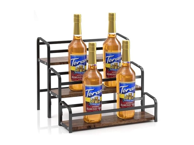 IYEBAU Coffee Syrup Rack, 12 Bottle Capacity, 3 Tier - Image 1