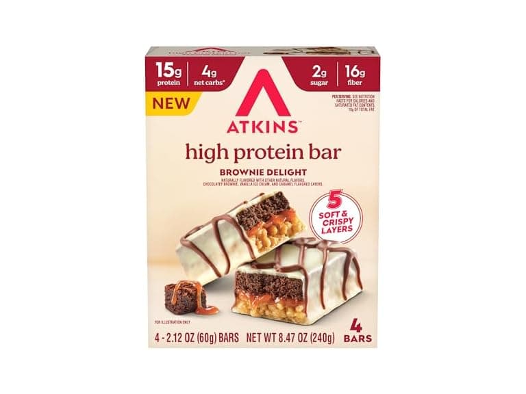 4CT Brownie Delight Layered High Protein Bar - Image 1