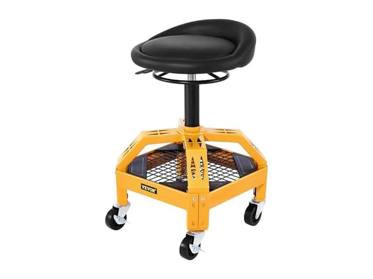 Rolling Garage Stool, 300LBS Capacity 28.7in - Image 1