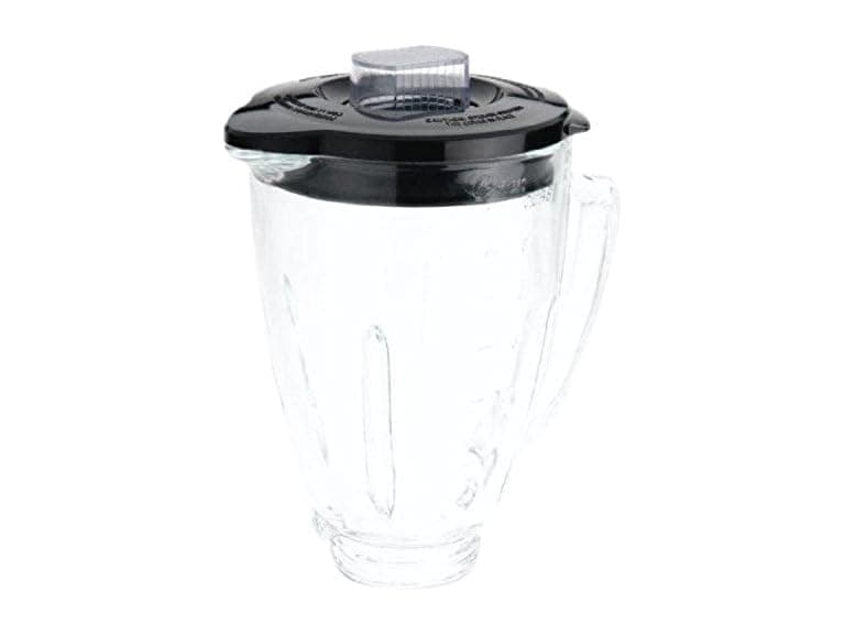 Oster Blender 6 Cup Glass Jar, Black Lid - Image 1