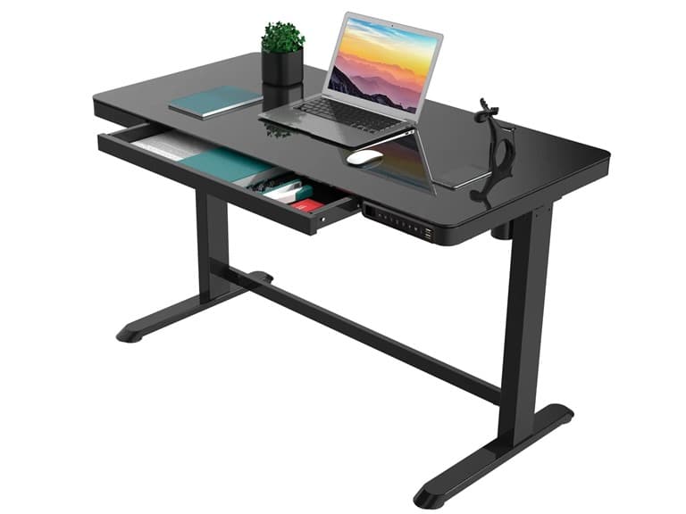 Glass Electric Standing Desk - Image 1