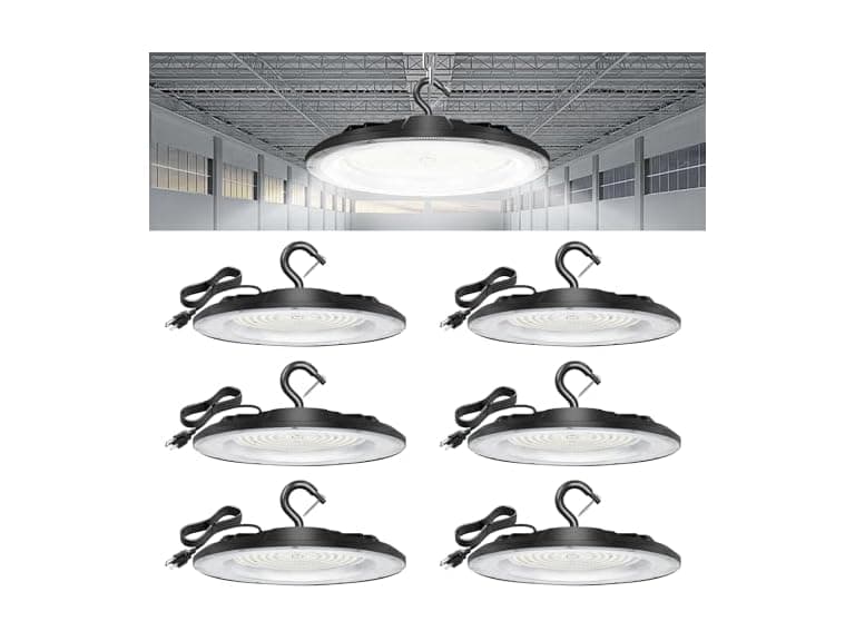 GoBright 6-Pack 200W UFO LED High Bay Lights - Image 1