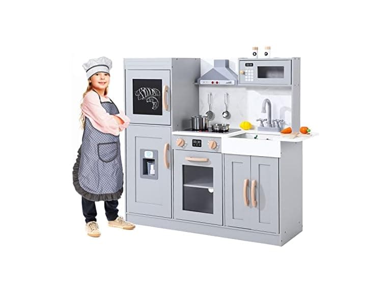 Play Kitchen for Kids, Grey - Image 1