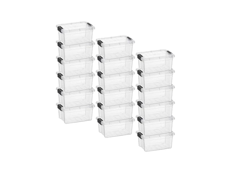 Superio Storage Bins with Lids-1.85 Qt, 18 Pack - Image 1