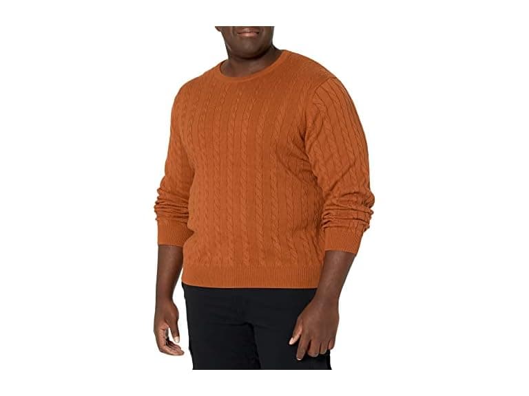 Amazon Essentials Men (L) Crewneck Cable Sweater - Image 1