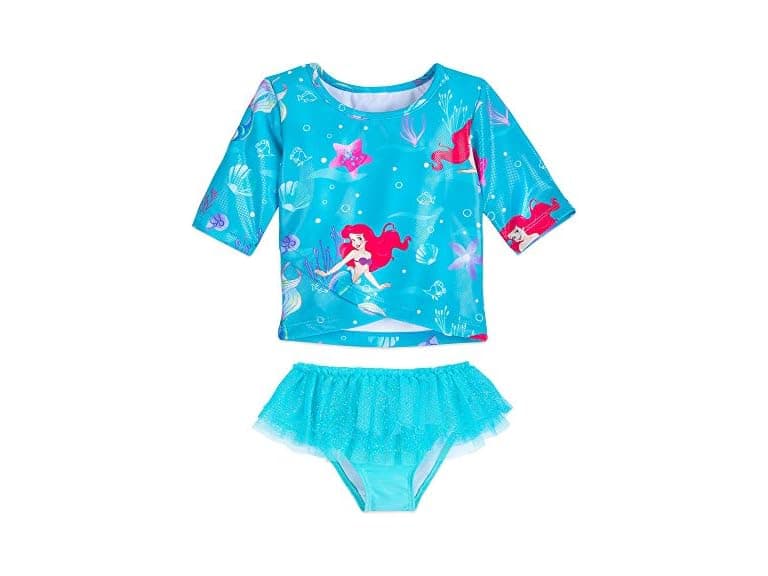 Disney Girls (7-8) Ariel Deluxe Swimsuit - Image 1