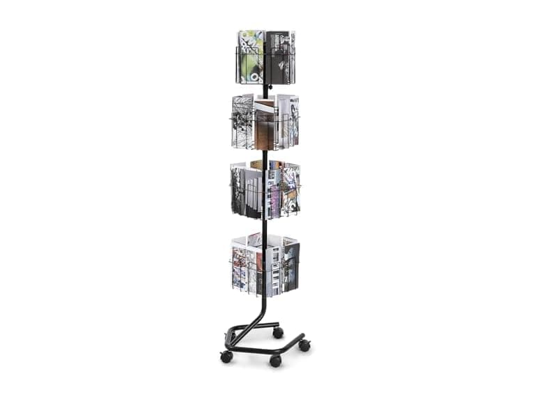 Brochure Display Rack, 4-Tier 32 Pockets - Image 1