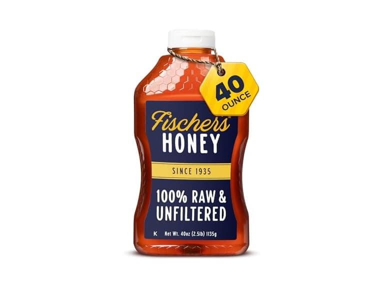 Raw Honey 40 oz – Fischer's 100% Pure Unfiltered - Image 1