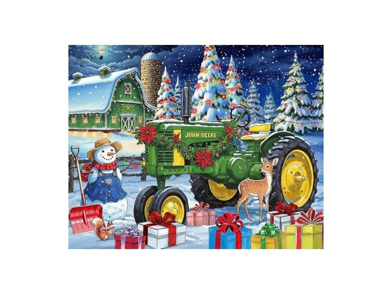 Springbok Festive Farm Surprise 500 Piece Jigsaw Puzzle - Image 1