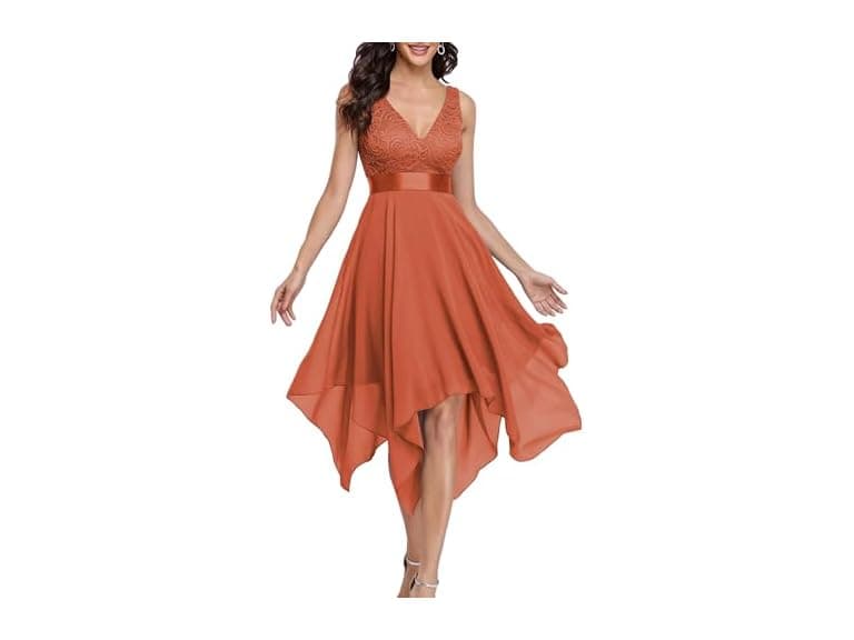 Ever-Pretty Women (14) Spring V Neck Lace Dress - Image 1