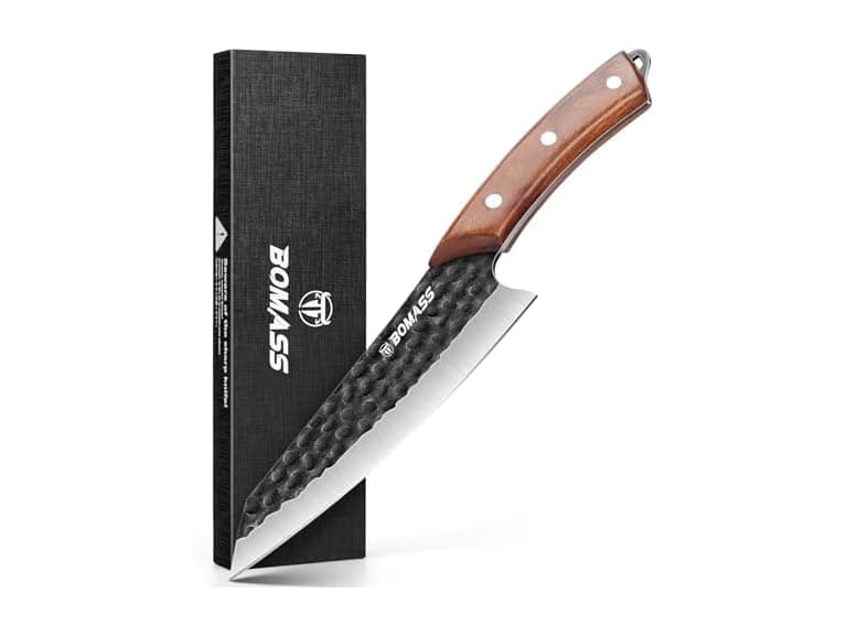BOMASS Japanese Santoku Knife 7.1 Inch - Image 1