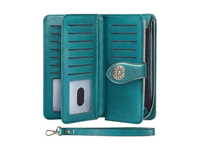 Travelambo Women Wallet Rfid Blocking Clutch Strap - Image 1