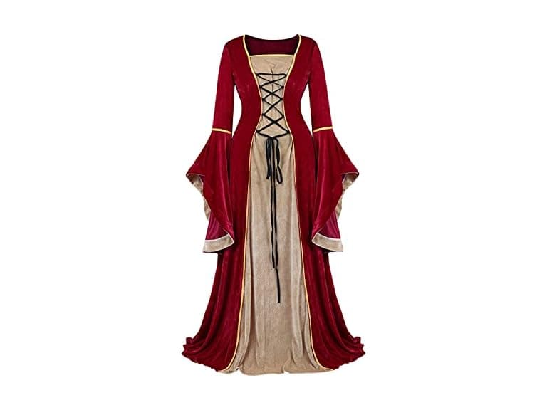 Lehauya Women (M) Renaissance Costume Velvet Dress - Image 1