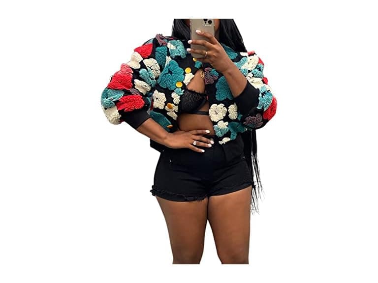 Lucuna Women Jackets Fall Trendy Sherpa Open Coat - Image 1