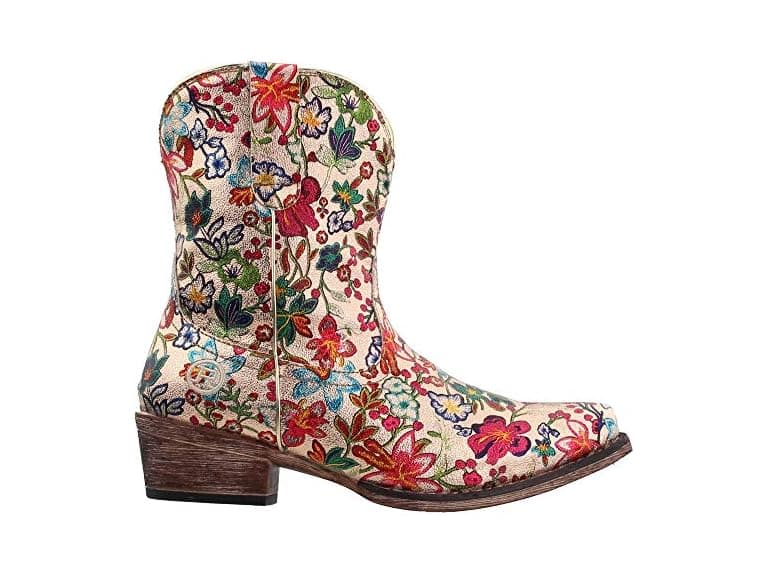 Ingrid Gold Multi Faux Leather Boots (Open Box) - Image 1