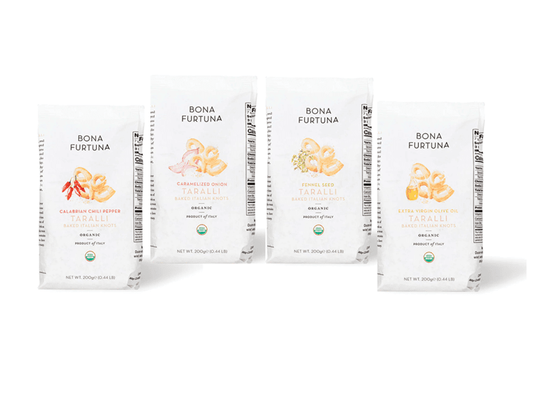 (4pk) Bona Furtuna Taralli Baked Organic Knots - Image 1