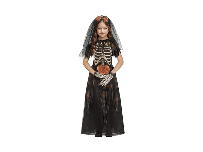 Fun World Girls Bone Bride Costume - Image 1