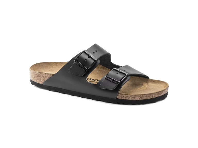 Birkenstock Unisex Arizona Natural Leather Shoes - Image 1