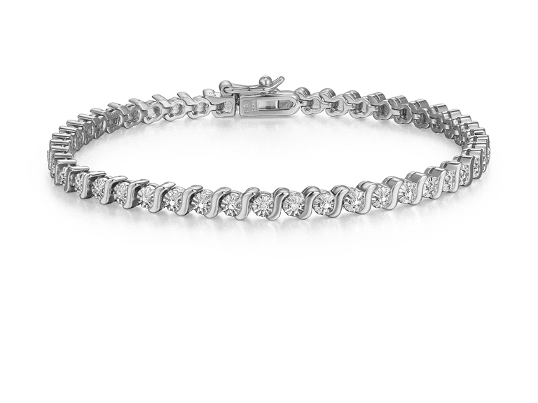 Amazon Essentials Fine Silver Over Silver Bracelet - Image 1