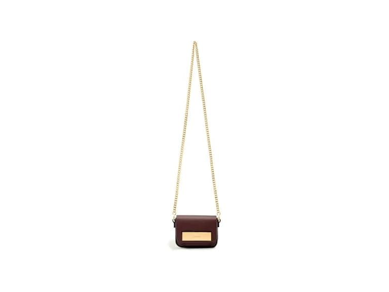 AllSaints Etta Chain Crossbody, Dark Red (Open Box) - Image 1