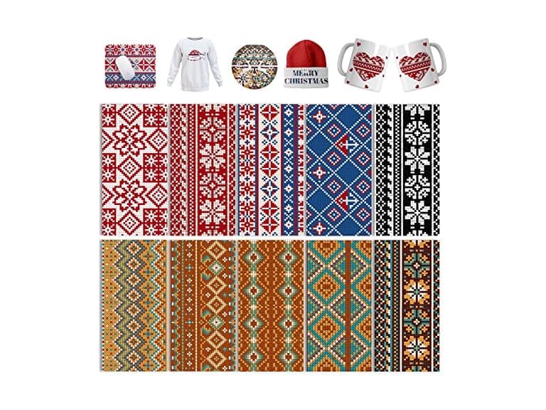 WOWOCUT 10 Pcs 4.5"x12" Retro Transfer Sheets - Image 1