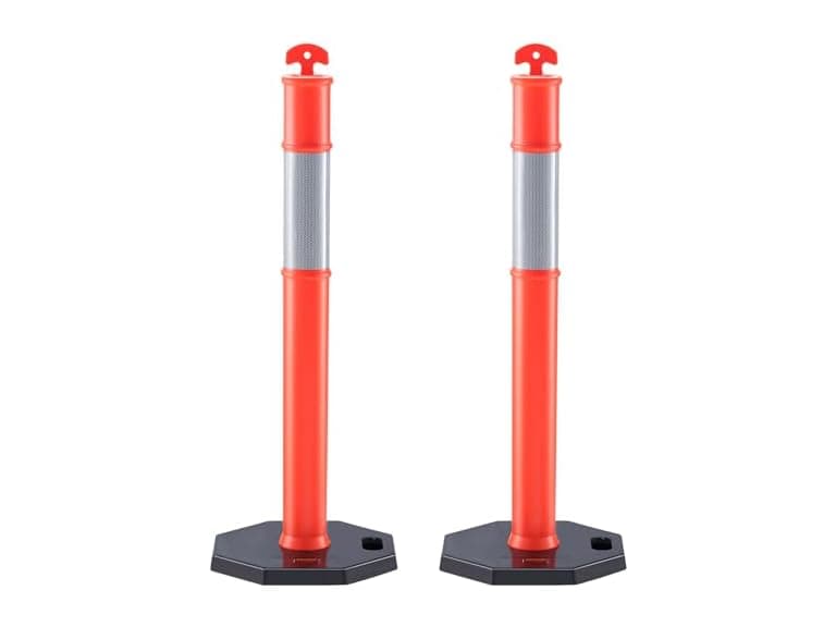 Traffic Delineator Post Cones, 2 Pack, Traffic - Image 1
