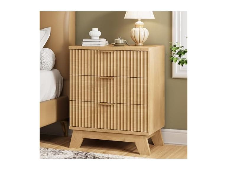 Fluted nightstand - Image 1