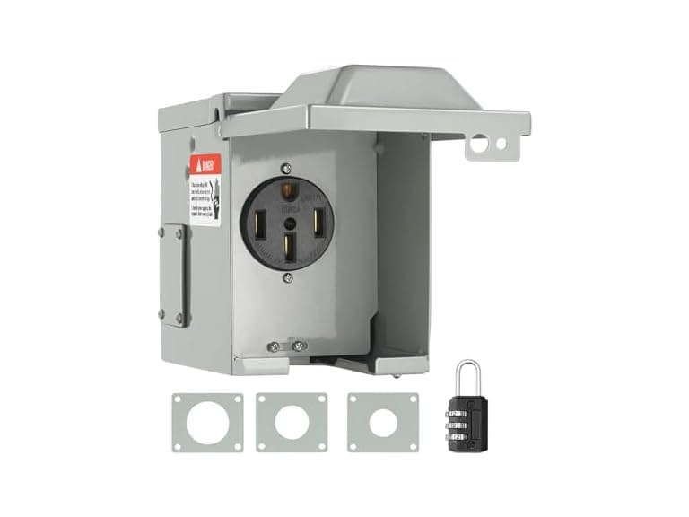 VEVOR 50 Amp RV Power Outlet Box - Image 1